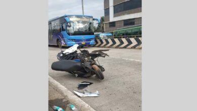 Photo of Accident On BRTS Corridor: Chigari Driver Had No Chance To Slow Down