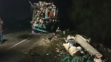 Photo of Hubballi : 9 Dead in Bus Truck Accident