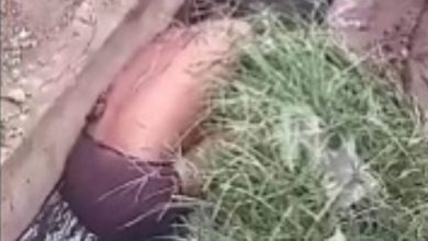 Photo of Man Found Dead in Gutter at Amminbhavi near Dharwad