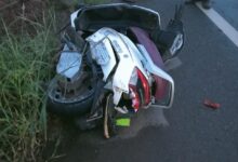 Photo of Body Parts All Over the Road after Accident on Hubballi-Dharwad Bypass