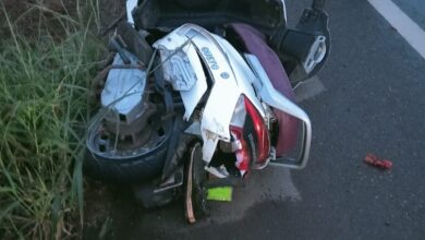 Photo of Body Parts All Over the Road after Accident on Hubballi-Dharwad Bypass