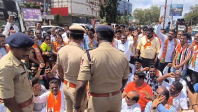 Photo of MLA Tenginkai, Hundreds of BJP Workers Detained for Attempting to Gherao CM’s Vehicle