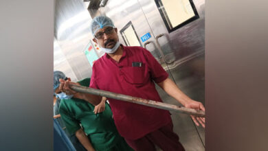 Photo of KMC Doctors Remove Metal Rod from Patient’s Chest